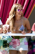 JENNIFER LOPEZ in Bikini Top at 