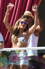 JENNIFER LOPEZ in Bikini Top at 