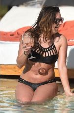 JENNIFER METCALFE in Swimsuit at a Pool in Marrakesh 05/03/2016