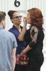 JENNIFER TILLY on the Set of 