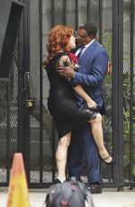JENNIFER TILLY on the Set of 