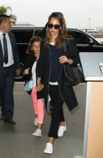 JESSICA ALBA at LAX Airport in Los Angeles 05/10/2016