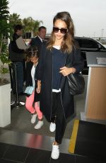 JESSICA ALBA at LAX Airport in Los Angeles 05/10/2016