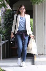 JESSICA BIEL Leaves a Italian Restaurant in Los Angeles 05/04/2016