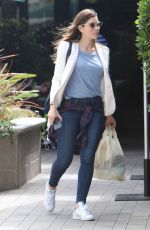 JESSICA BIEL Leaves a Italian Restaurant in Los Angeles 05/04/2016