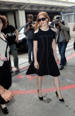 JESSICA CHASTAIN at Airport in Nice 05/10/2016