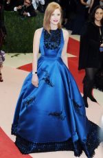 JESSICA CHASTAIN at Costume Institute Gala 2016 in New York 05/02/2016