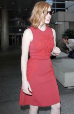 JESSICA CHASTAIN at LAX Airport in Los Angeles 05/13/2016