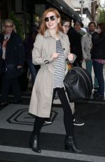 JESSICA CHASTAIN Leaves Her Hotel in New York 05/03/2016