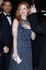 JESSICA CHASTAIN Leaves Met Gala After-party in New York 05/02/2016