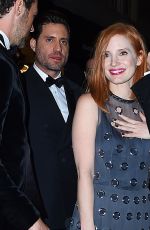 JESSICA CHASTAIN Leaves Met Gala After-party in New York 05/02/2016