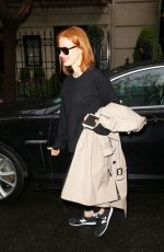 JESSICA CHASTAIN Out and About in New York 05/01/2016