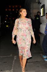 JESSICA WRIGHT Leaves Nobu Restaurant in London 05/13/2016