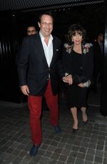 JOAN COLLINS Leaves Chiltern Firehouse in Marylebone 05/27/2016