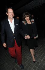 JOAN COLLINS Leaves Chiltern Firehouse in Marylebone 05/27/2016