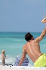 JOANNA KRUPA in Bikini on the Beach in Miami 05/05/2016