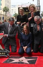 JODIE FOSTER Honored with Star on Hollywood Walk of Fame in Los Angeles 05/04/2016