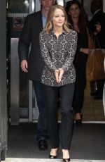 JODIE FOSTER Out in London 05/20/2016