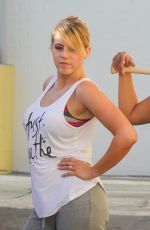 JODIE SWEETIN, PAIGE VANZANT GINGER ZEE and KIM FIELDS Films a Scene for DWTS Team Dance 04/29/2016