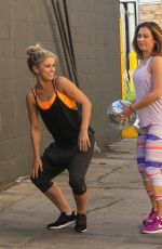 JODIE SWEETIN, PAIGE VANZANT GINGER ZEE and KIM FIELDS Films a Scene for DWTS Team Dance 04/29/2016