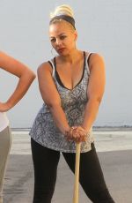 JODIE SWEETIN, PAIGE VANZANT GINGER ZEE and KIM FIELDS Films a Scene for DWTS Team Dance 04/29/2016