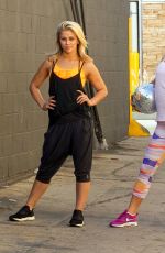 JODIE SWEETIN, PAIGE VANZANT GINGER ZEE and KIM FIELDS Films a Scene for DWTS Team Dance 04/29/2016