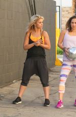 JODIE SWEETIN, PAIGE VANZANT GINGER ZEE and KIM FIELDS Films a Scene for DWTS Team Dance 04/29/2016