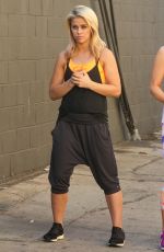 JODIE SWEETIN, PAIGE VANZANT GINGER ZEE and KIM FIELDS Films a Scene for DWTS Team Dance 04/29/2016
