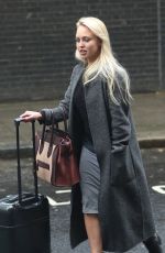 JORGIE PORTER at Euston Station in London 05/10/2016