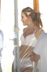JOSEPHINE SKRIVER on the Set of VS Photoshoot in Miami