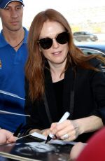 JULIANNE MOORE at Nice Airport 05/14/2016