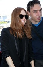 JULIANNE MOORE at Nice Airport 05/14/2016