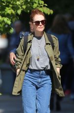 JULIANNE MOORE Out and About in New York 05/23/2016