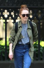 JULIANNE MOORE Out and About in New York 05/23/2016