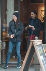 JULIETTE LEWIS Leaves Le Pain Quotidien in West Hollywood 05/09/2016
