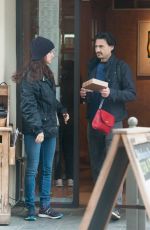 JULIETTE LEWIS Leaves Le Pain Quotidien in West Hollywood 05/09/2016