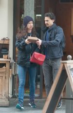 JULIETTE LEWIS Leaves Le Pain Quotidien in West Hollywood 05/09/2016