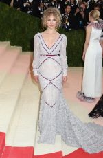 JUNO TEMPLE at Costume Institute Gala 2016 in New York 05/02/2016