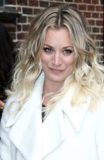 KALEY CUOCO at "Late Show with Stephen Colbert