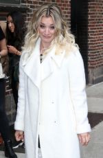 KALEY CUOCO at "Late Show with Stephen Colbert