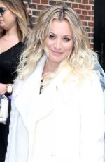 KALEY CUOCO at "Late Show with Stephen Colbert