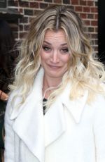 KALEY CUOCO at "Late Show with Stephen Colbert