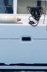 KATE HUDSON in Bikini at a Yacht in Hawaii 05/29/2016