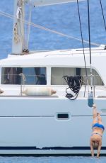 KATE HUDSON in Bikini at a Yacht in Hawaii 05/29/2016