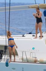 KATE HUDSON in Bikini at a Yacht in Hawaii 05/29/2016