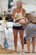 KATE HUDSON in Daisy Duke at a Beach in Hawaii 05/29/2016