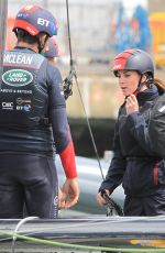 KATE MIDDLETON at a Training Trip on T1 Development Boat in Portsmouth 05/20/2016