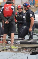KATE MIDDLETON at a Training Trip on T1 Development Boat in Portsmouth 05/20/2016
