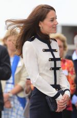KATE MIDDLETON Visit BAR Land Rover America’s Cup Team, May 2016