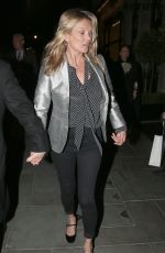 KATE MOSS Out for Dinner at Scott